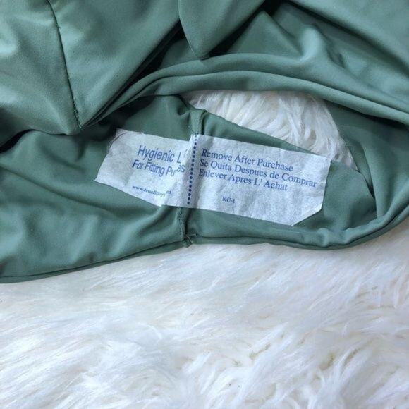 VERONICA BEARD Tie up One Piece Olive Green Pushup Size Small Swimsuit - Picture 9 of 10